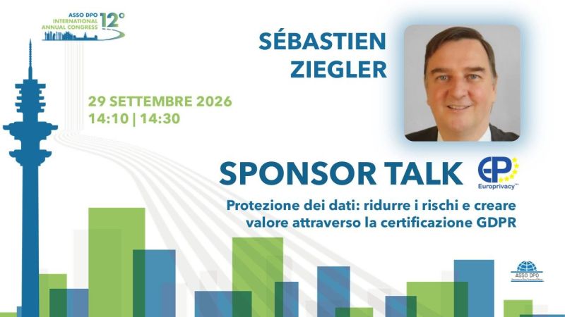 Europrivacy at the 12th ASSO DPO International Congress in Milan